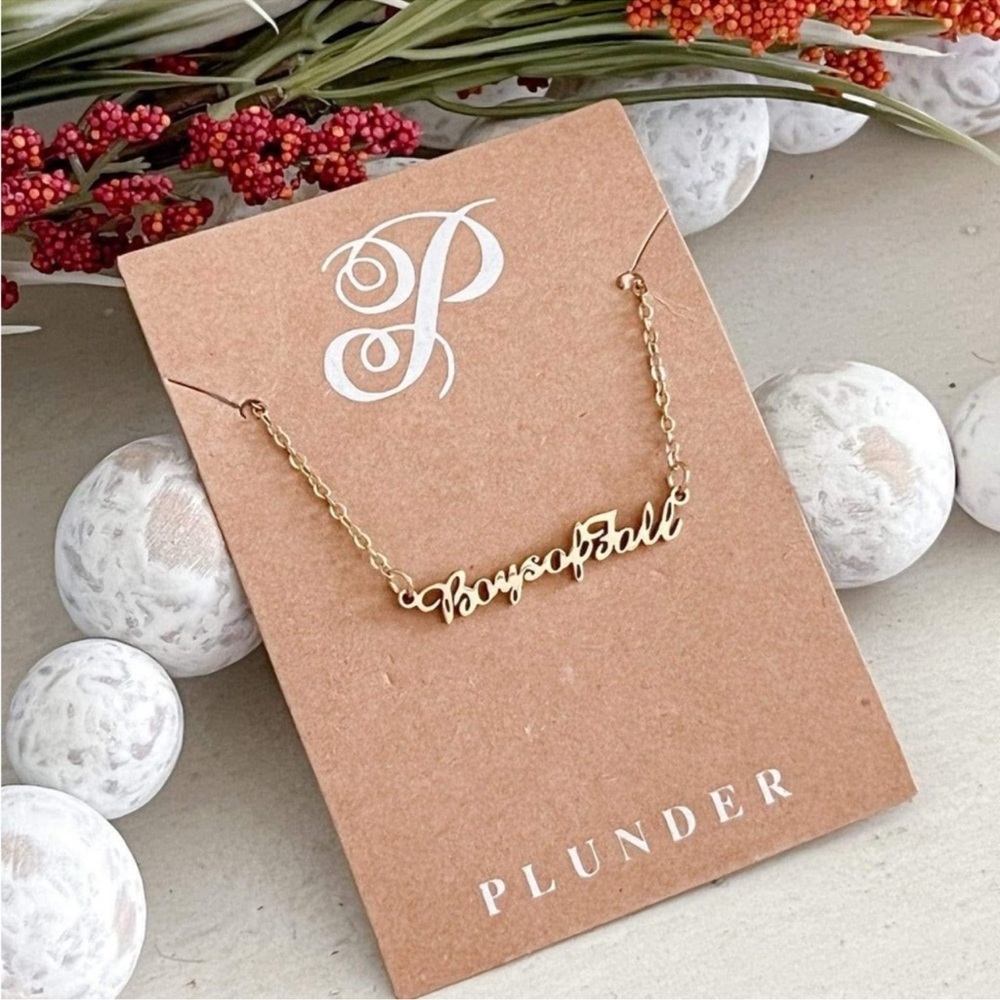 Plunder “Boys of Fall” Football Necklace